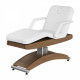 Косметологическая кушетка Аврора, светлый каркас, 3 мотора
