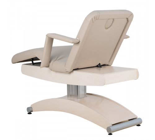 Косметологическая кушетка Аврора, светлый каркас, 3 мотора
