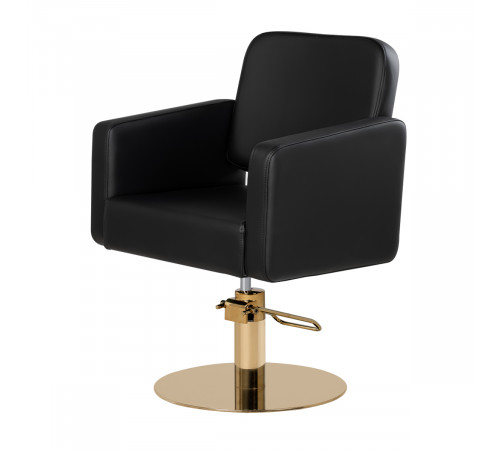 Парикмахерское кресло Одри, основание круг золото
