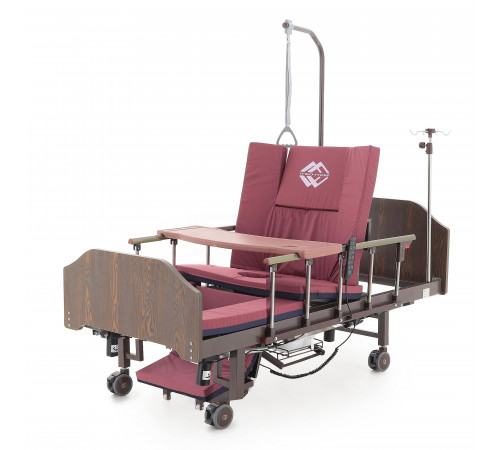 Кровать электрическая YG-3 (МЕ-5228Н-13) ЛДСП Венге с боковым переворачиванием, туалетным устройством и функцией «кардиокресло»