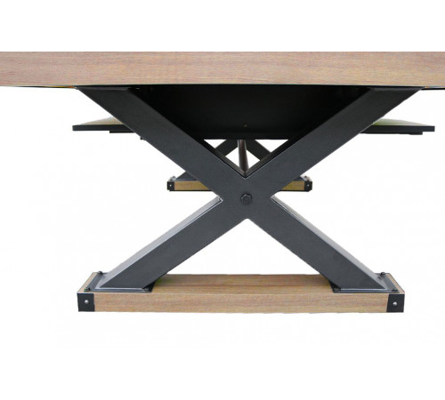 Аэрохоккей «Superior» 7 ф со столешницей, в комплекте аксессуары (221 x 120 x 82 см,мореный дуб)