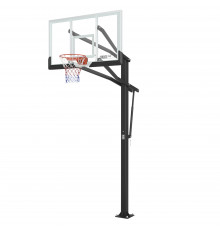 Баскетбольная стойка стационарная UNIX Line B-Stand-PC 72"x42" R45 H230-305 см