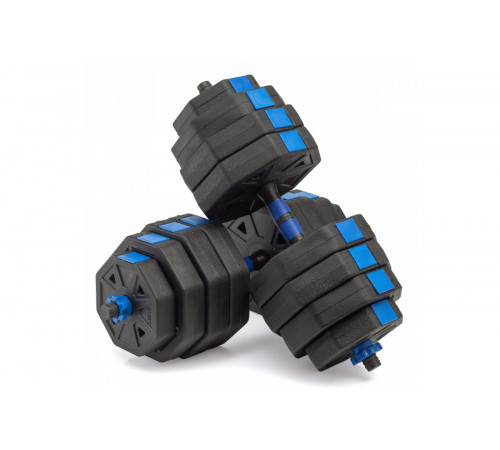 Гантели гексагональные разборные с грифом, 40 кг. (2 шт. х 20 кг.) VictoryFit VF-DН400