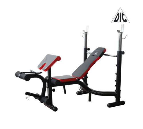 Скамья со стойками под штангу DFC D3101