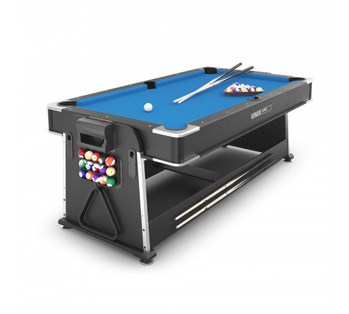 Игровой стол UNIX Line Трансформер 4 в 1 (204х112 cм) Black