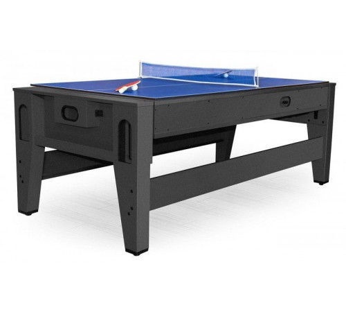 Cтол-трансформер «Twister» 3 в 1 (бильярд, аэрохоккей, настольный теннис, 217 х 107,5 х 81 см, черный)