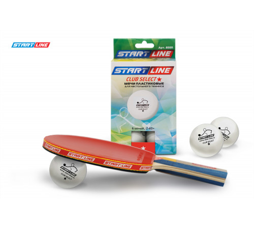 Мячи Start line Club Select 1* New (6 шт, бел.)