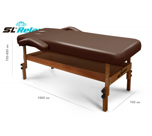 Массажный стол Relax Comfort-М коричневая кожа (№6)