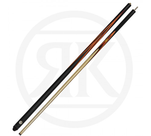 Кий Янтарь, черный граб/падук/желт.граб/ятоба/оранж.граб, 14-запилов, 2PC(ЯК)