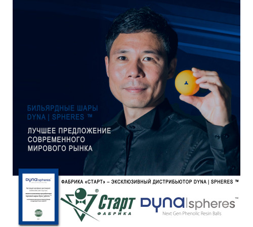 Шары Dynaspheres Prime Pyramid 68 мм Желтый биток